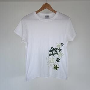 Vintage Y2K Crazy Shirts Hawaii Hibiscus Flower Surf Womens Baby Tee Sz XL